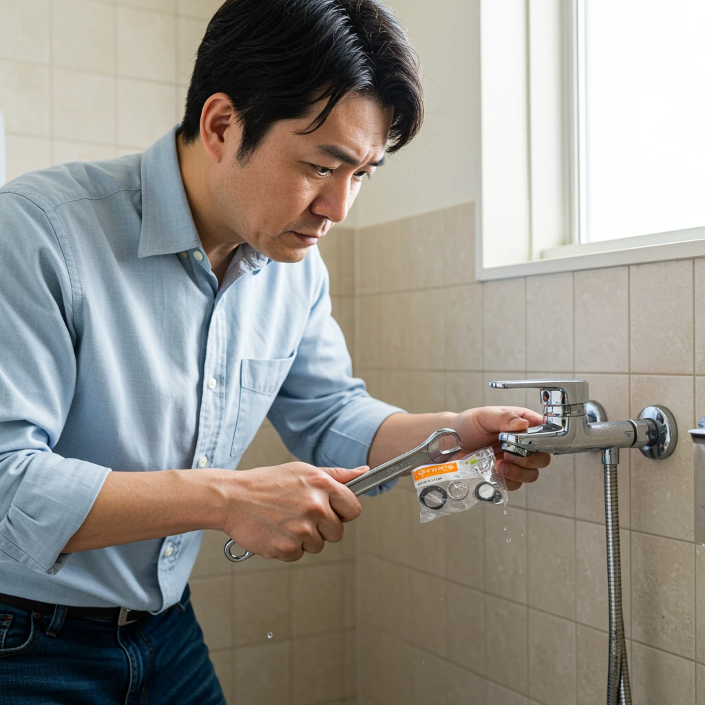 お風呂場の水漏れ修理例