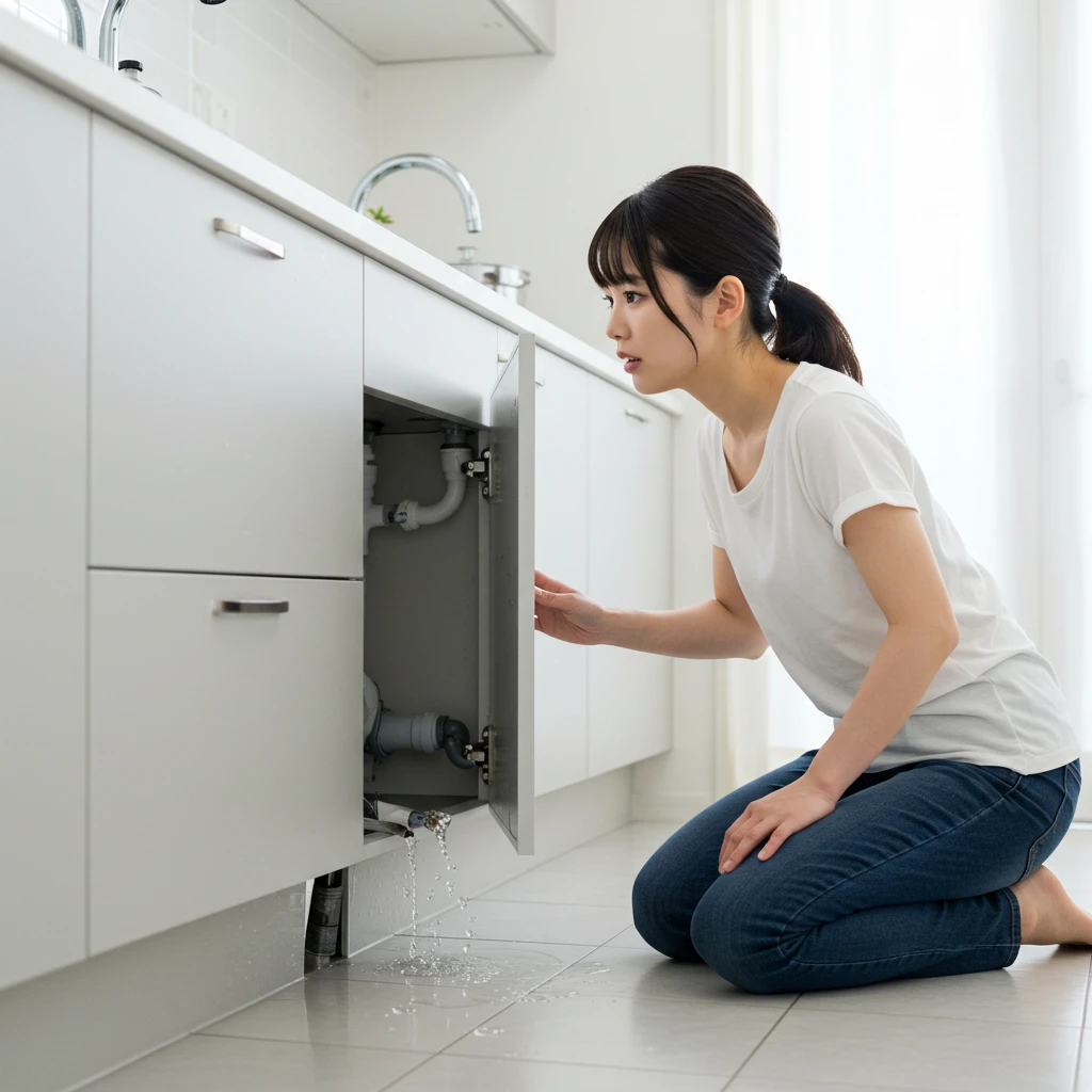 キッチンの水漏れ
