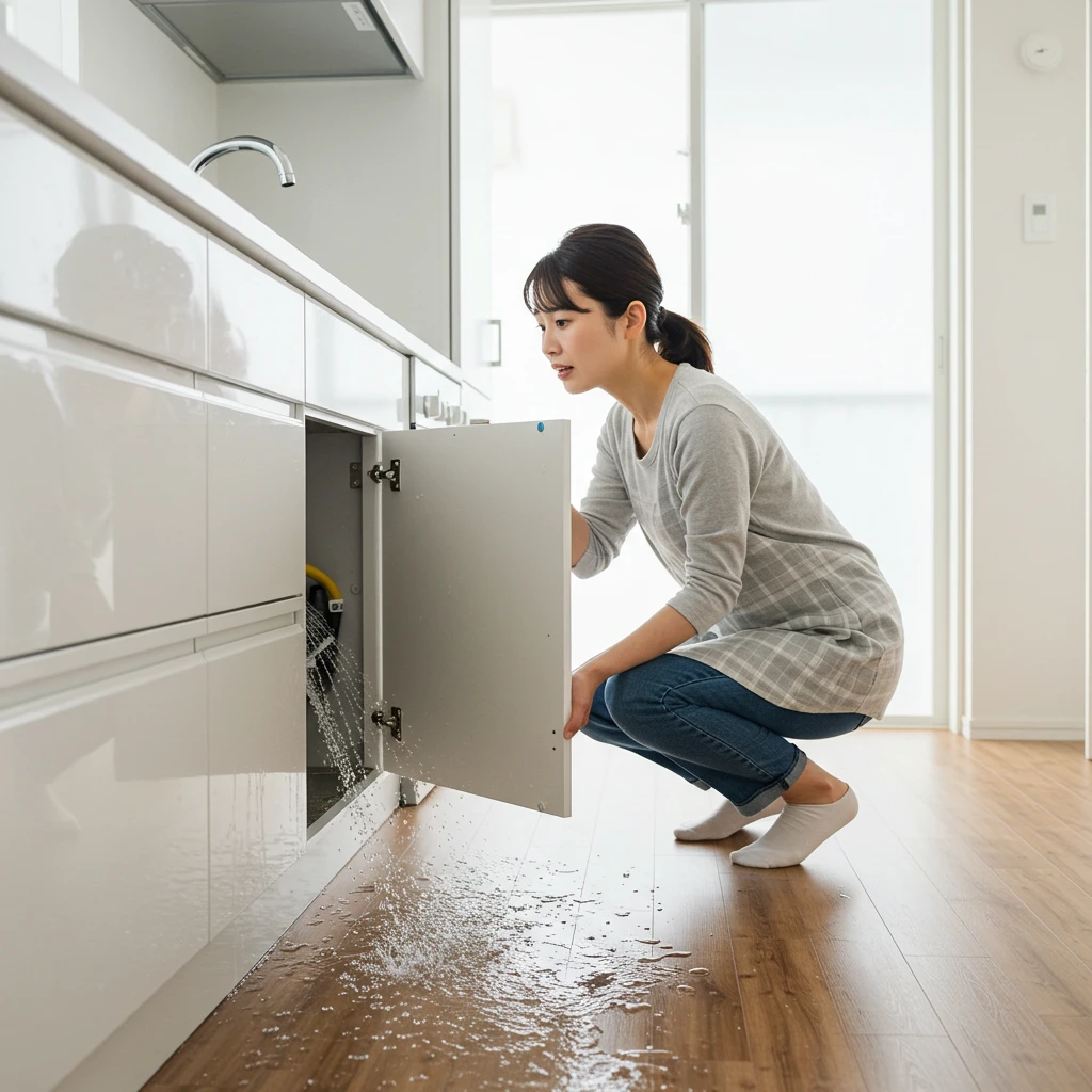 キッチンでの水漏れとその影響