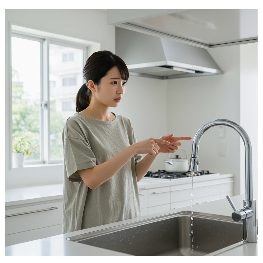 キッチンでの水のトラブル