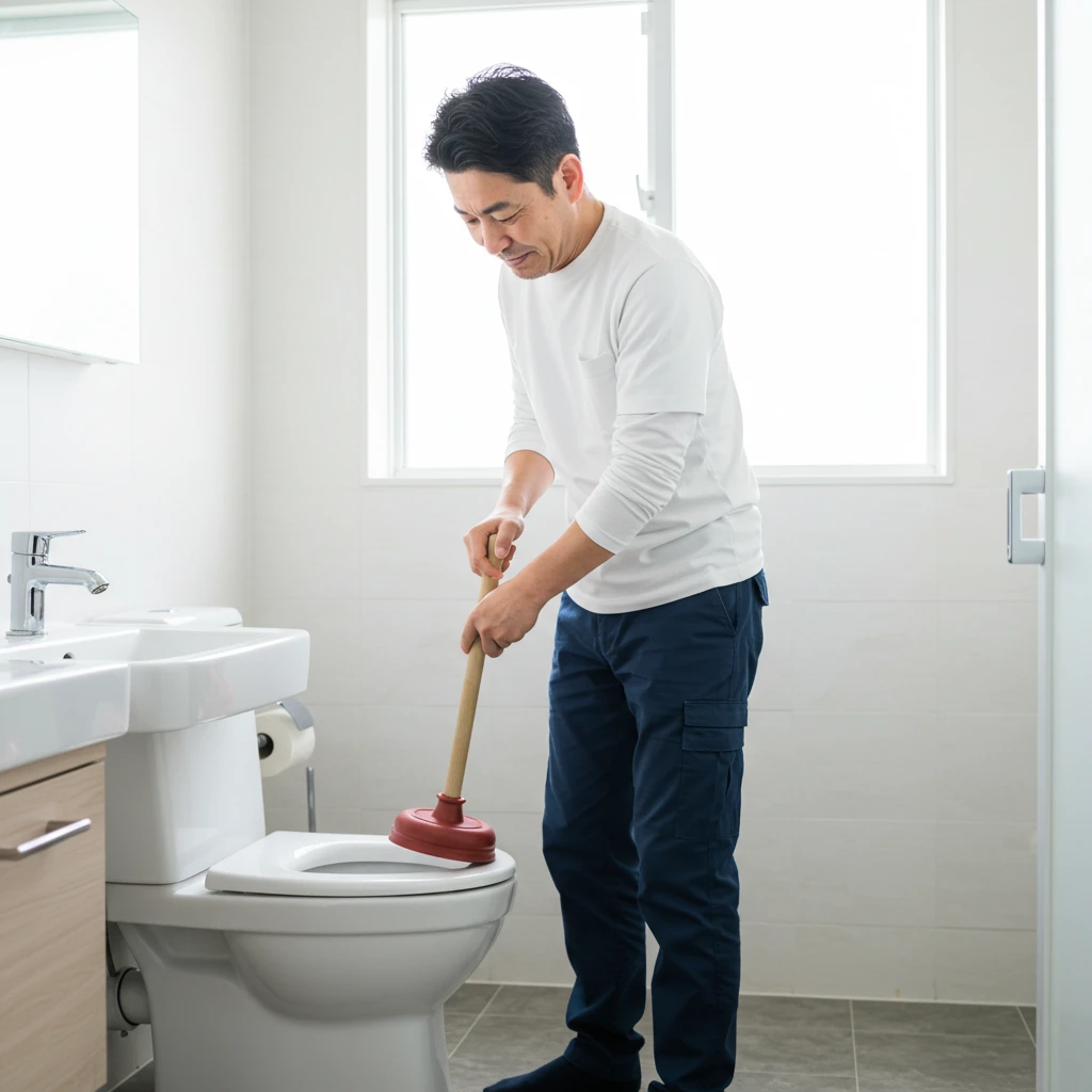 「トイレの詰まりで困った時に頼った方法」