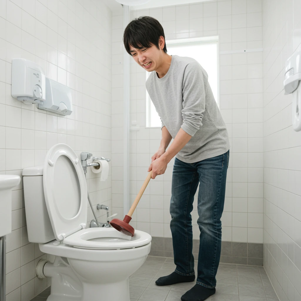 トイレが詰まった時に助かった対処法