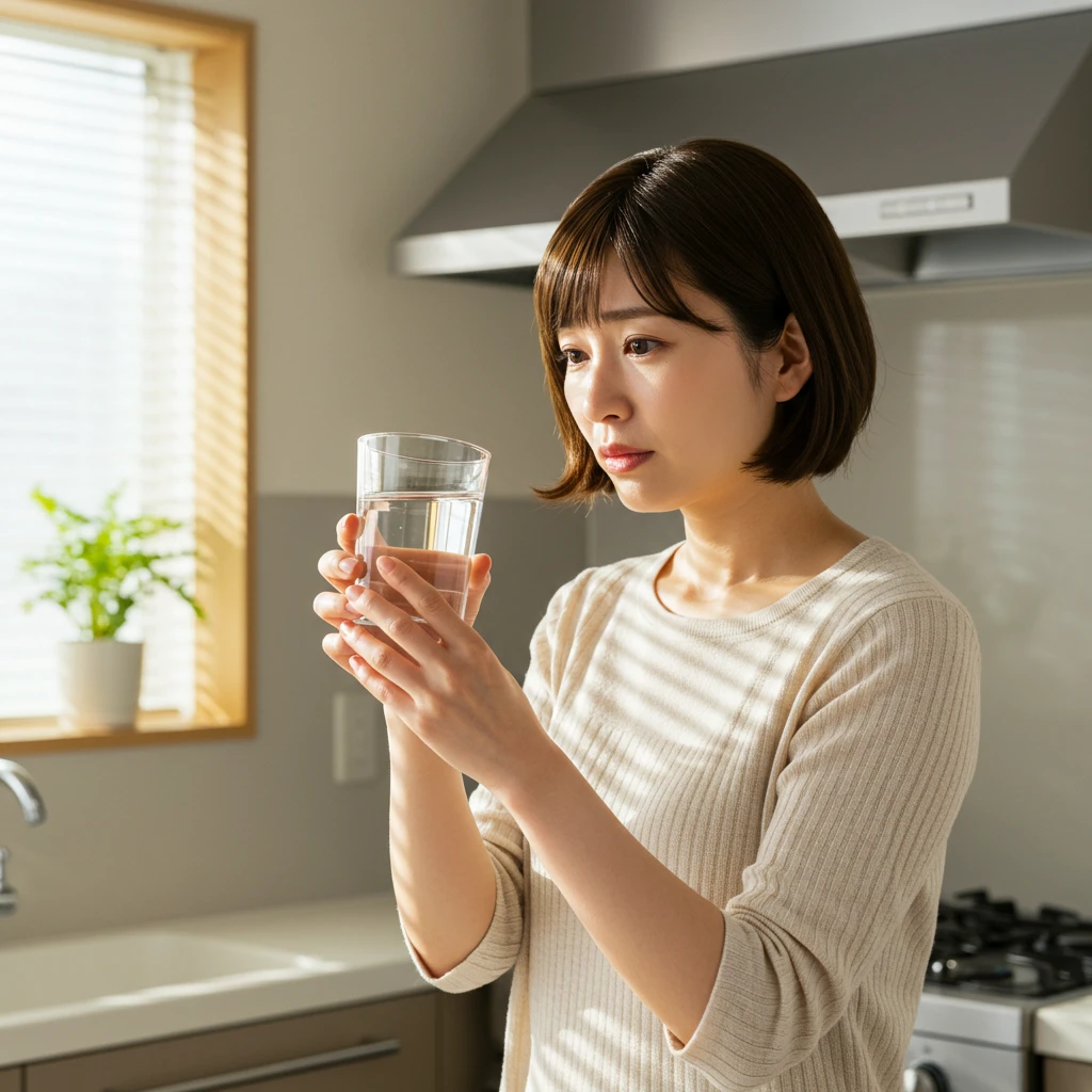 水の汚れを目安にする