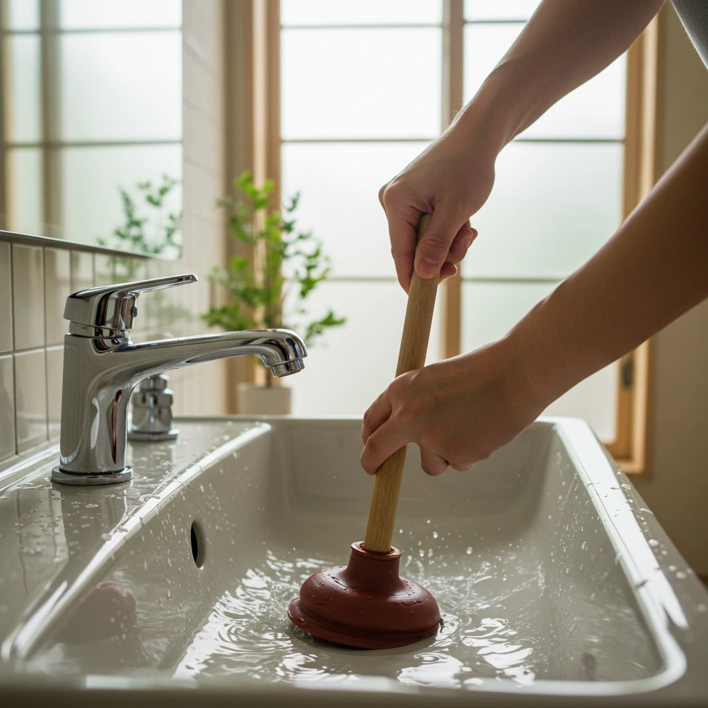 排水が流れない！すぐに試した方法