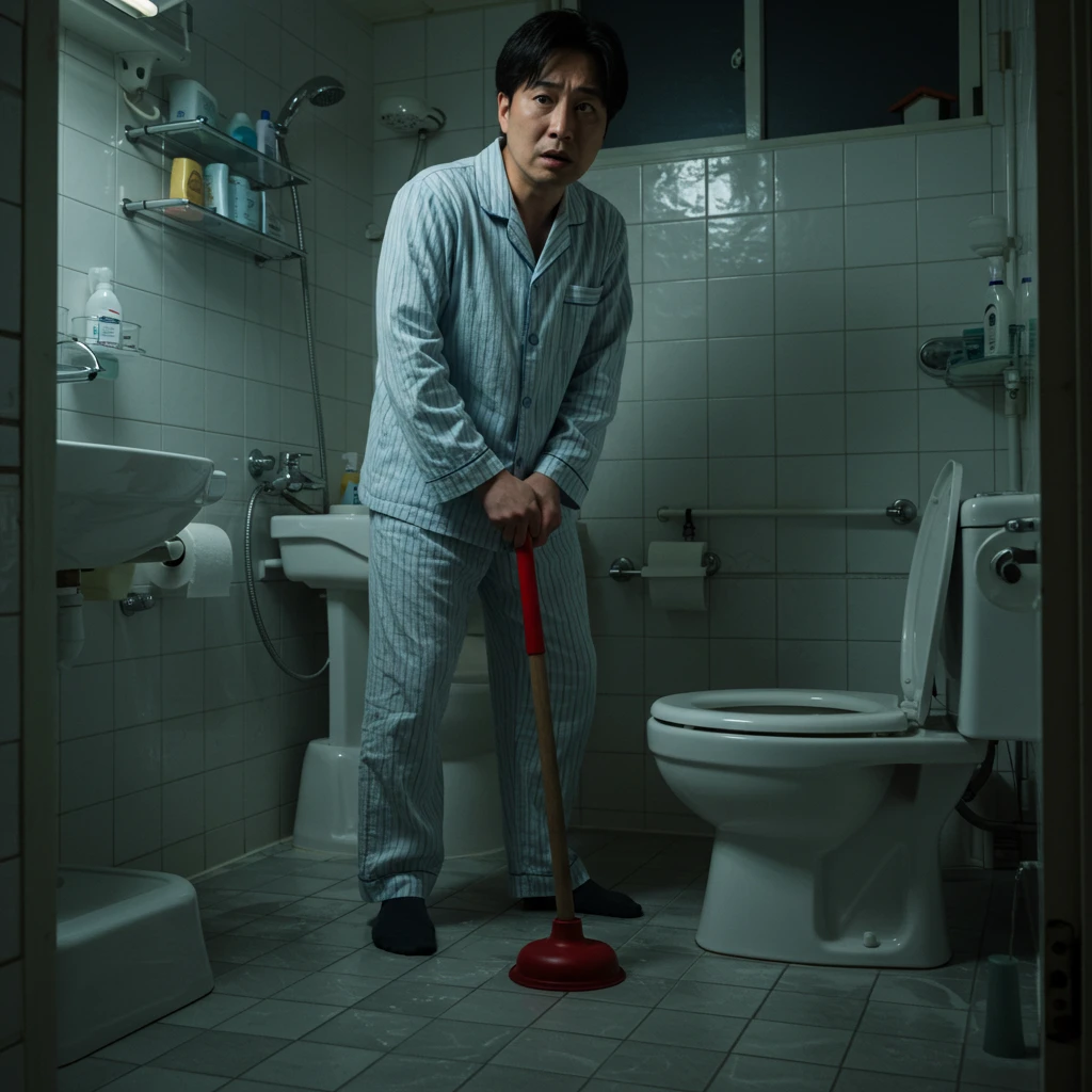 夜中の緊急事態！突然トイレが使えなくなった
