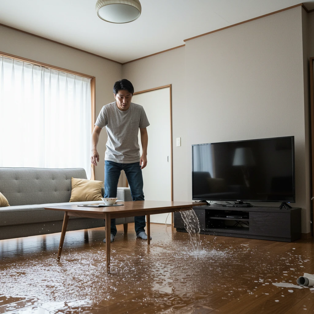 相談事例：「急な水道管破裂どう対処？」