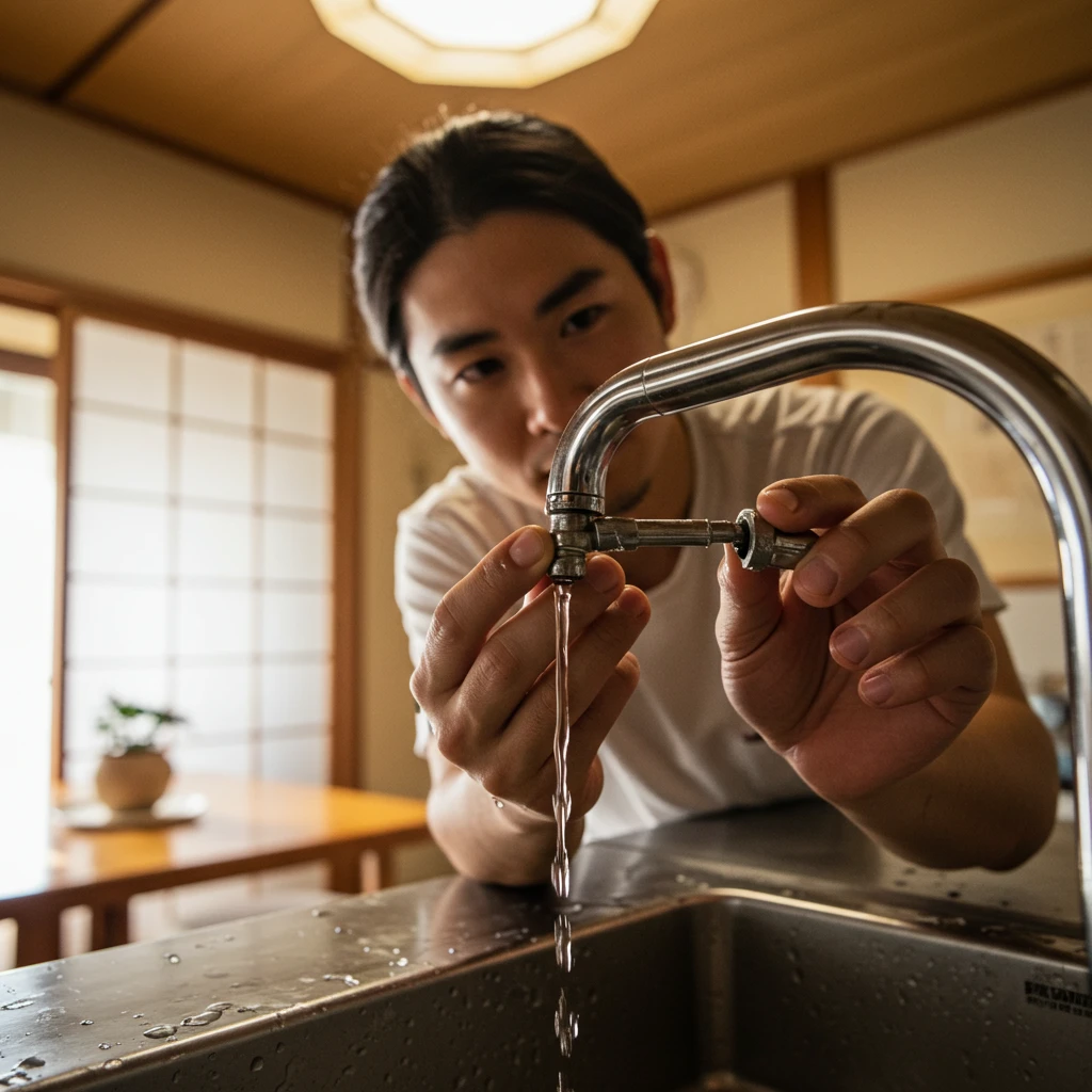 蛇口の故障による水トラブル