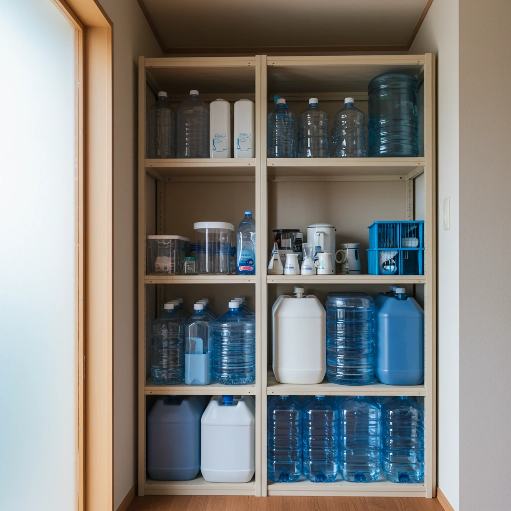 水の備蓄方法とその管理
