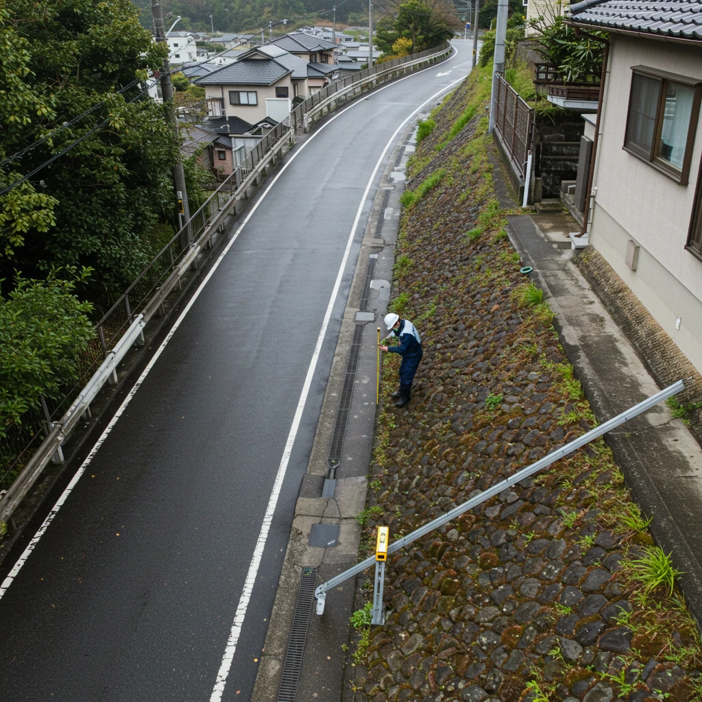 地形と排水計画のズレ