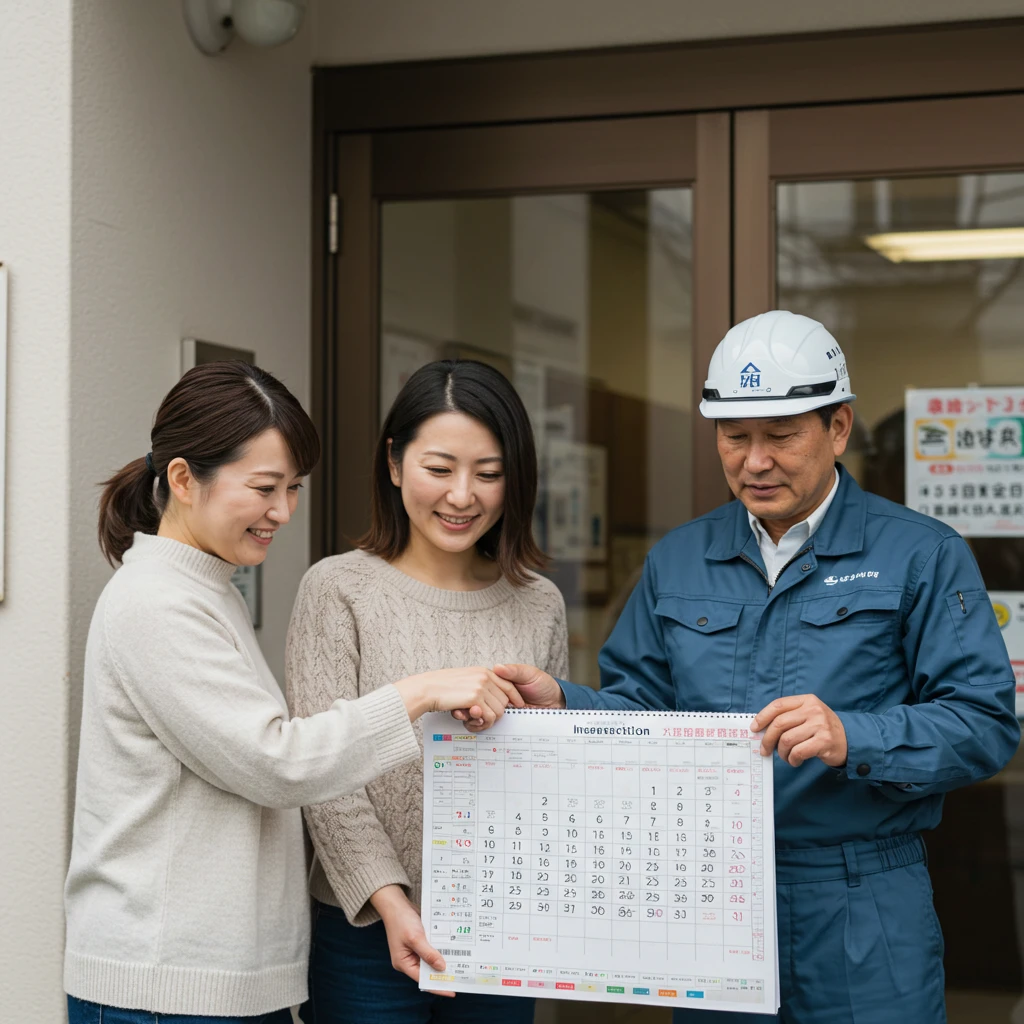 定期的に業者を訪問させる