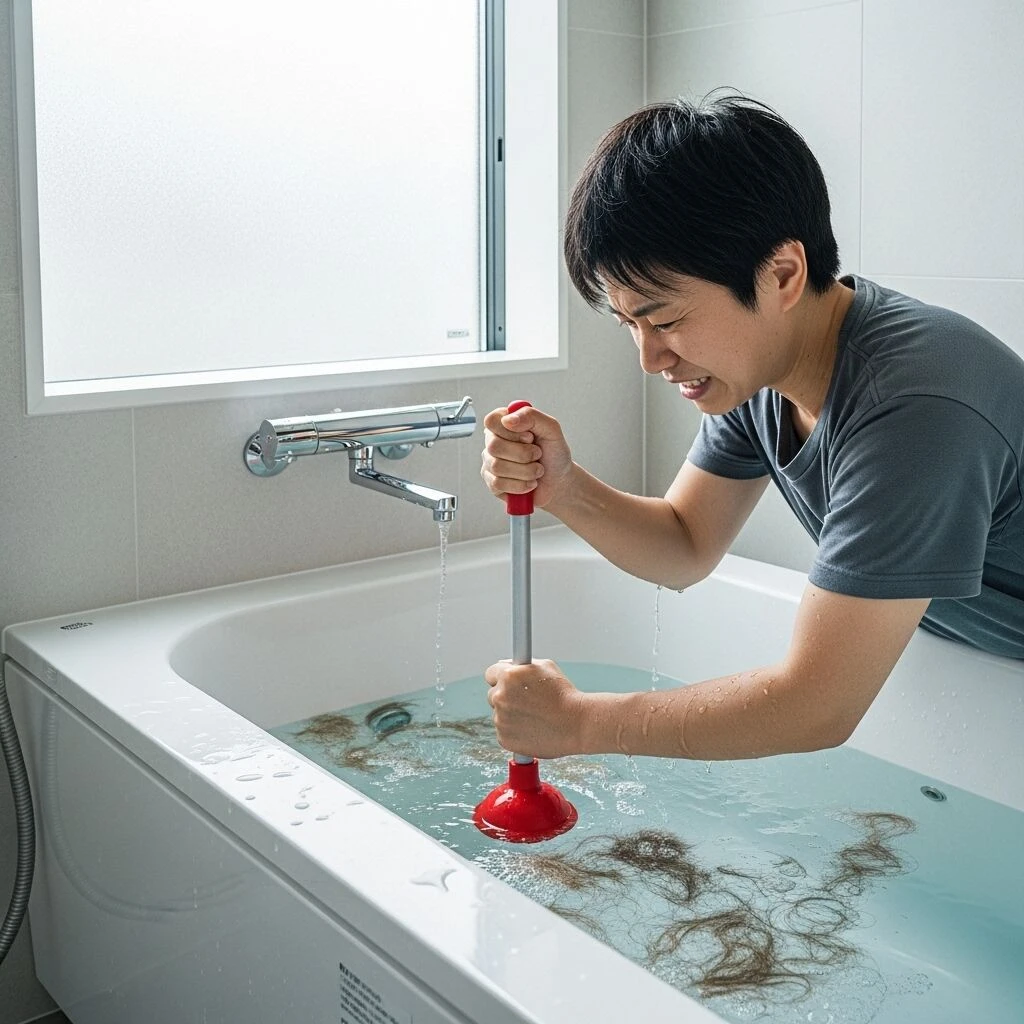 「お風呂の排水溝が詰まり困った！」