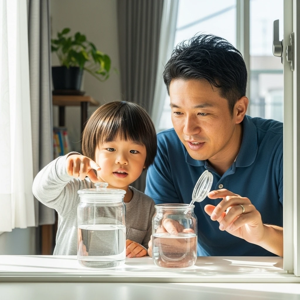 水の大切さを教える実験
