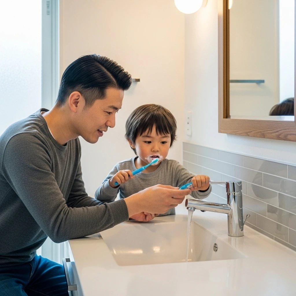 親子で考える水の節約法