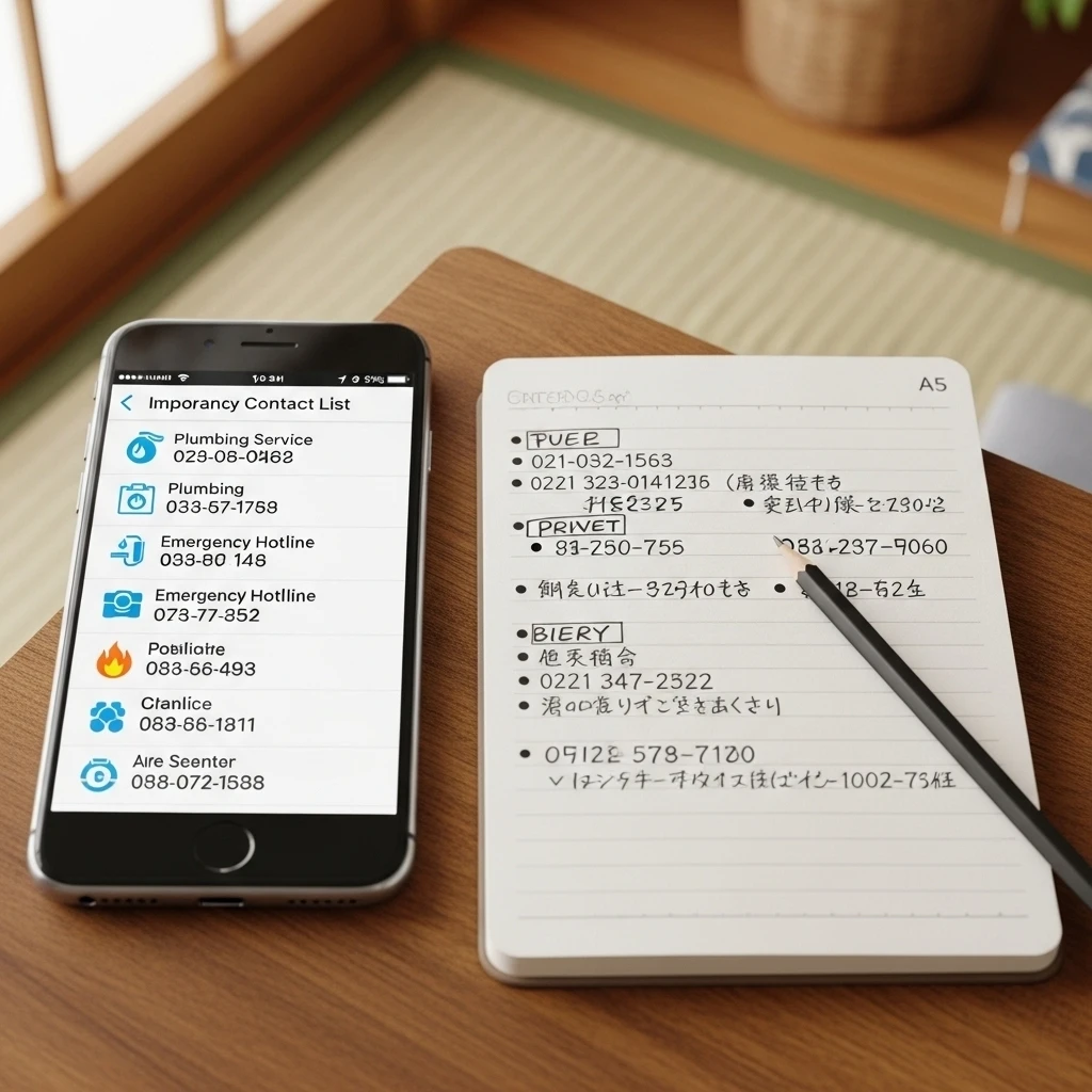 持っておきたい緊急連絡先リスト