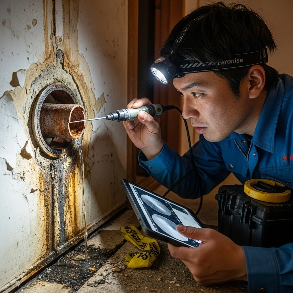配管の裂け目や破損