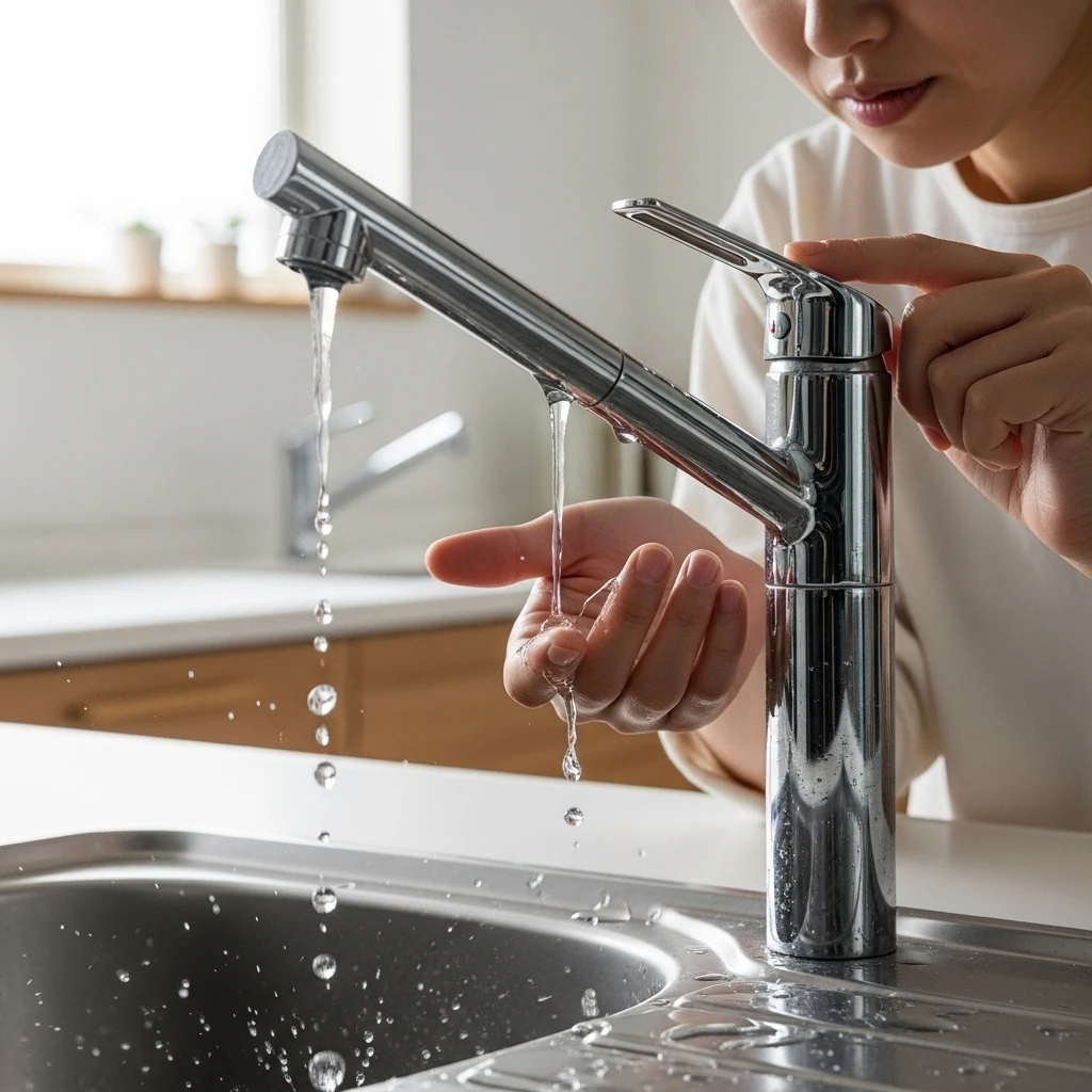 蛇口からの水漏れ