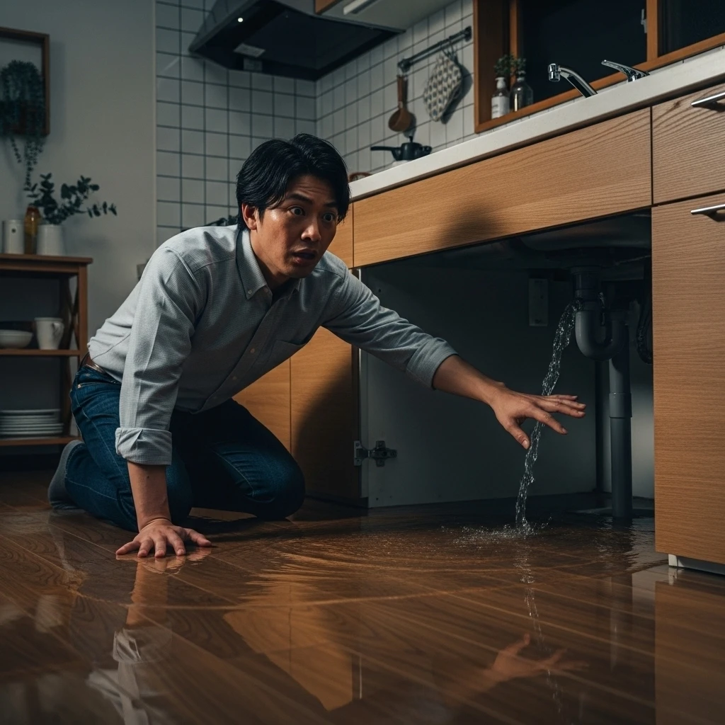 急な水漏れで焦った話