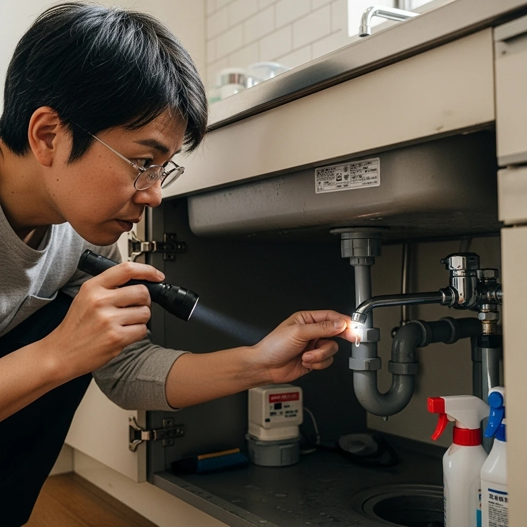 水漏れを防ぐ簡単なチェック法
