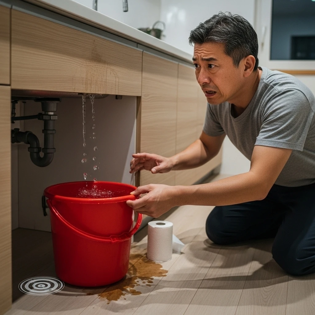 相談内容：突然の水漏れ