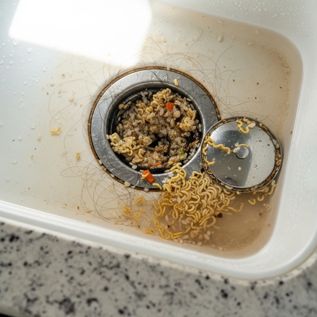 排水口の詰まりが起こる理由
