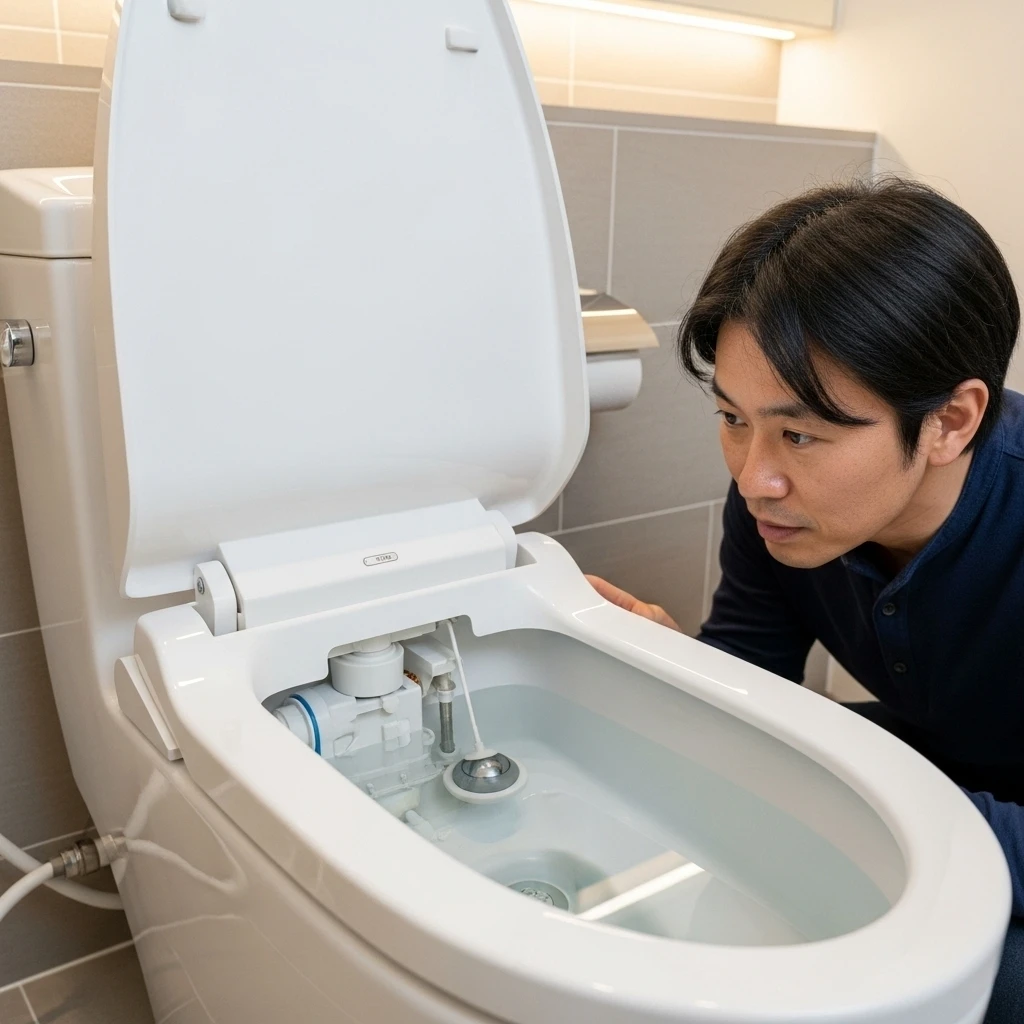 トイレの水流れ不具合