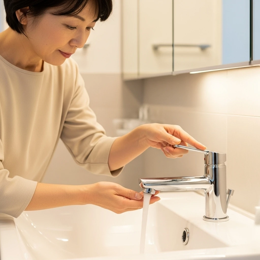 日常的な蛇口の扱い方で予防