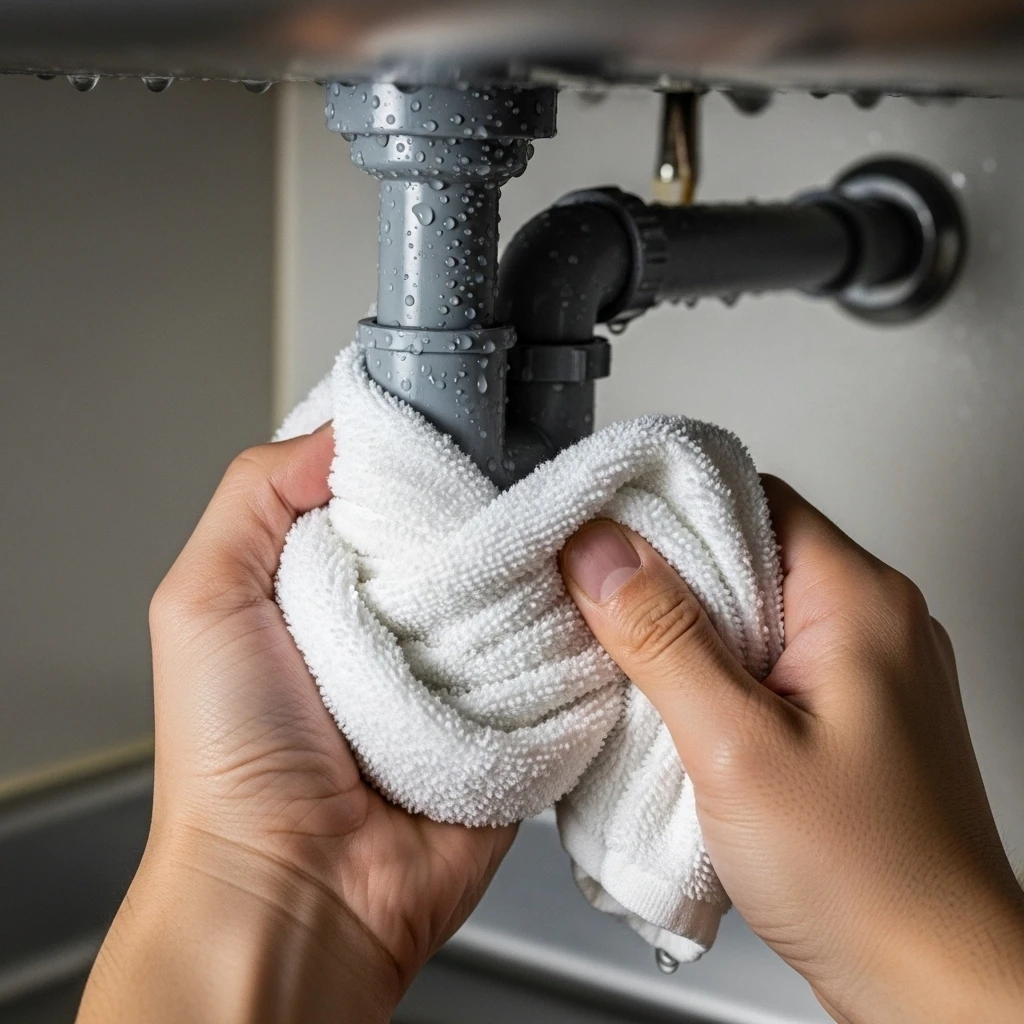水漏れを一時的に止める方法