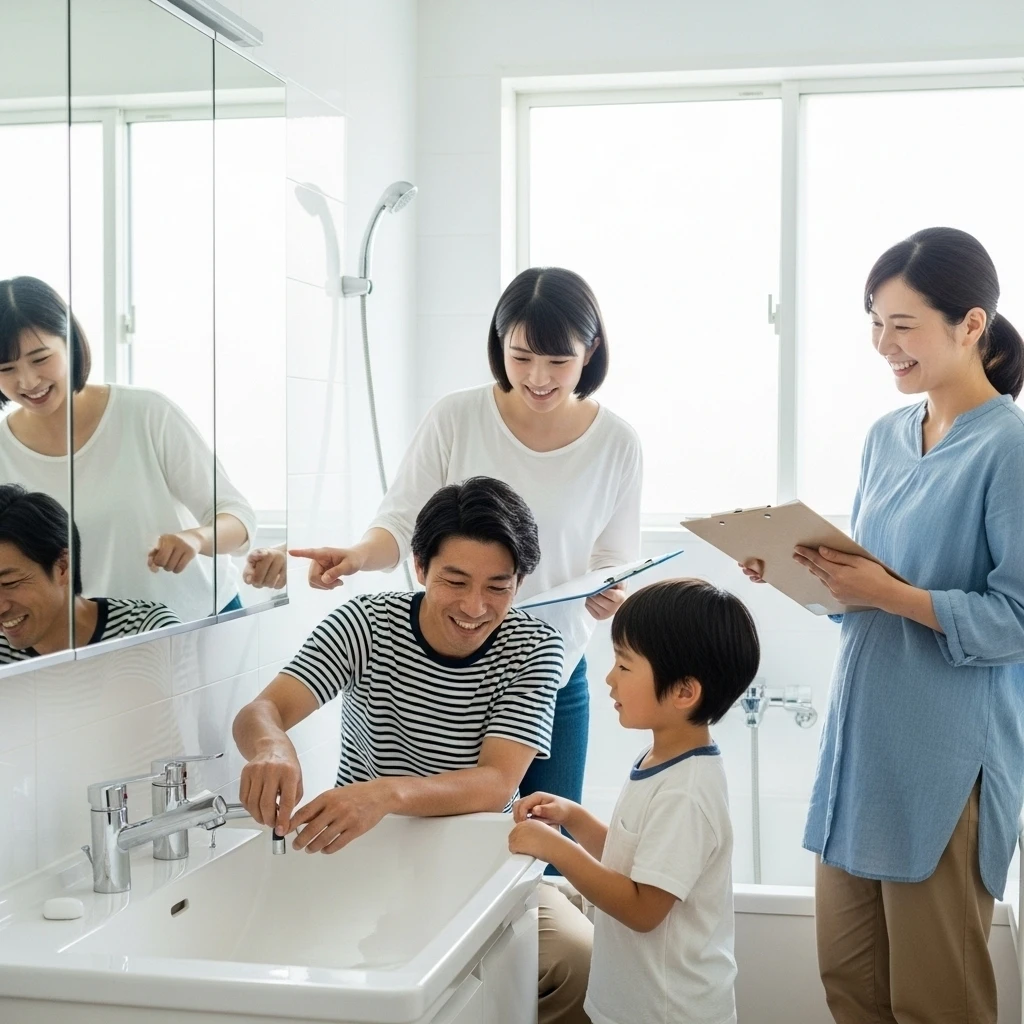 家族みんなで水のトラブルを乗り越えるために