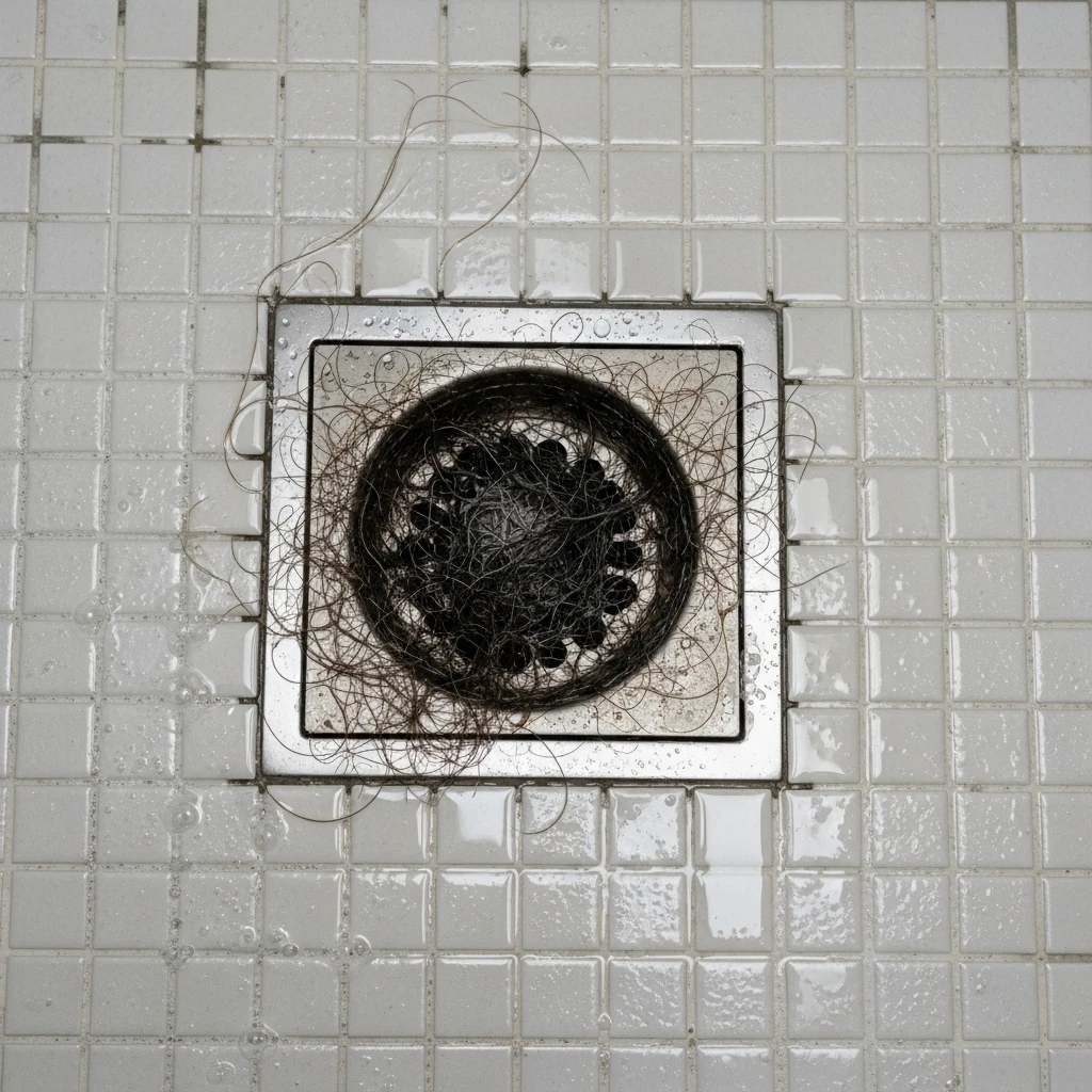 バスルームの排水の詰まり