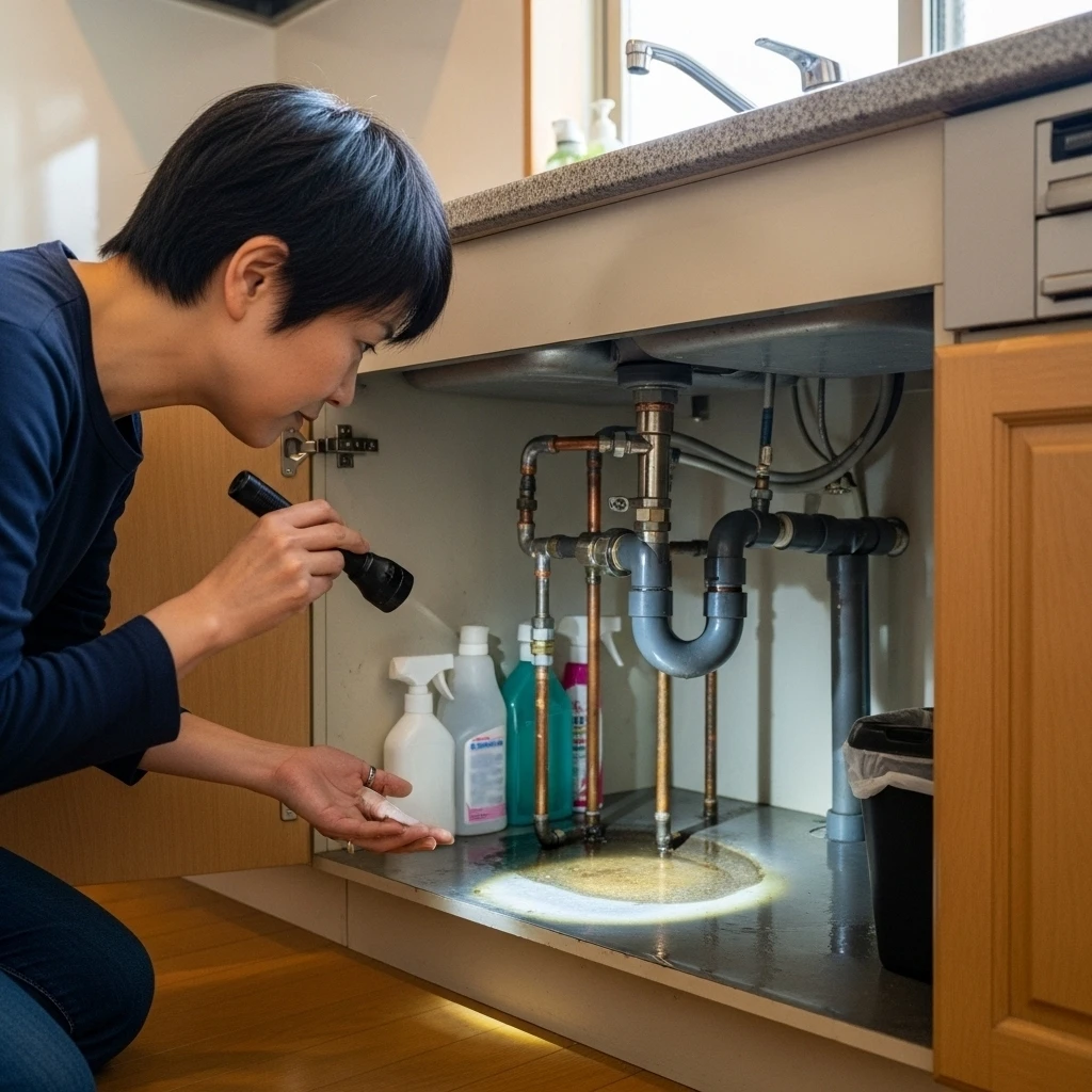目視で確認可能な漏水箇所