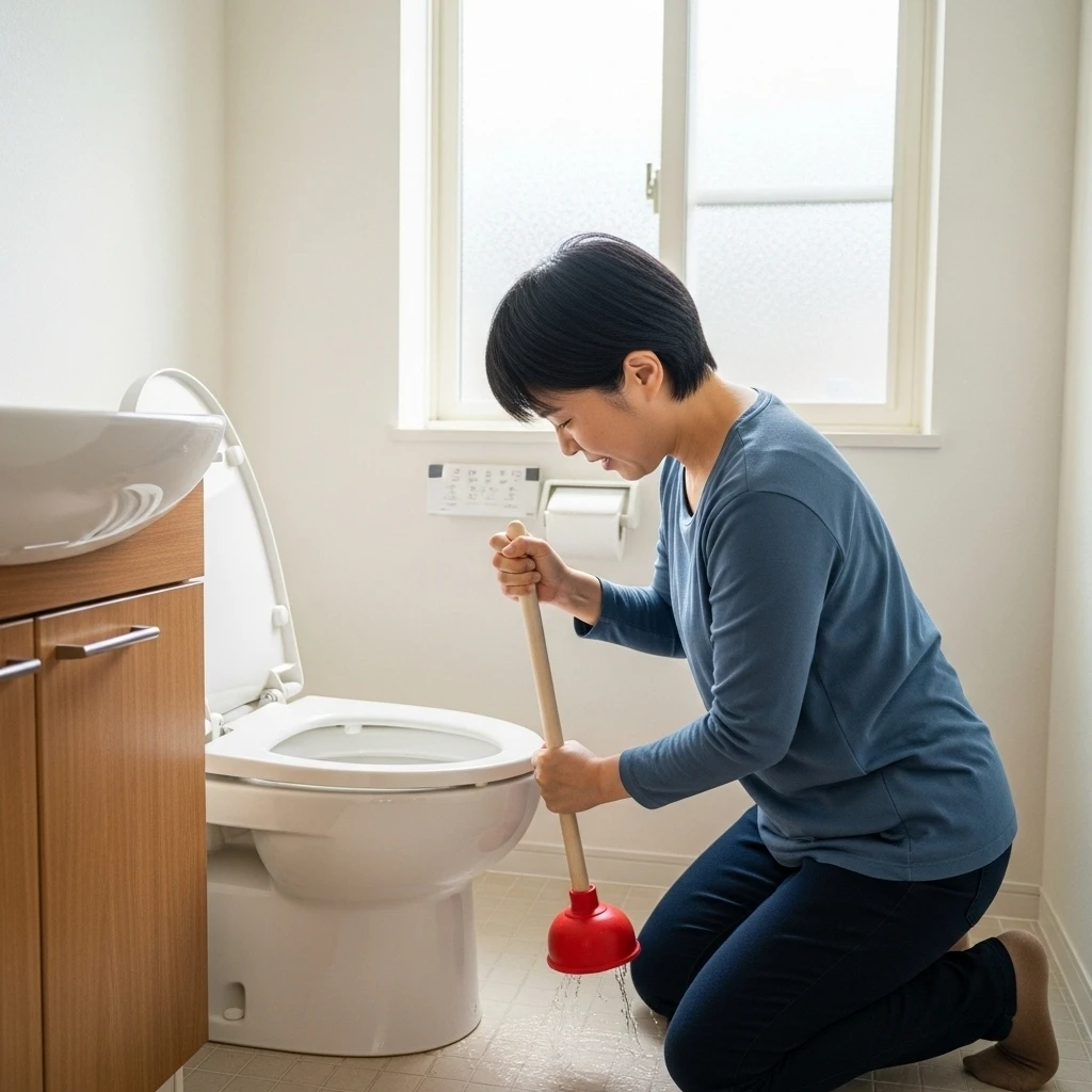 トイレの詰まりと迅速な対応例