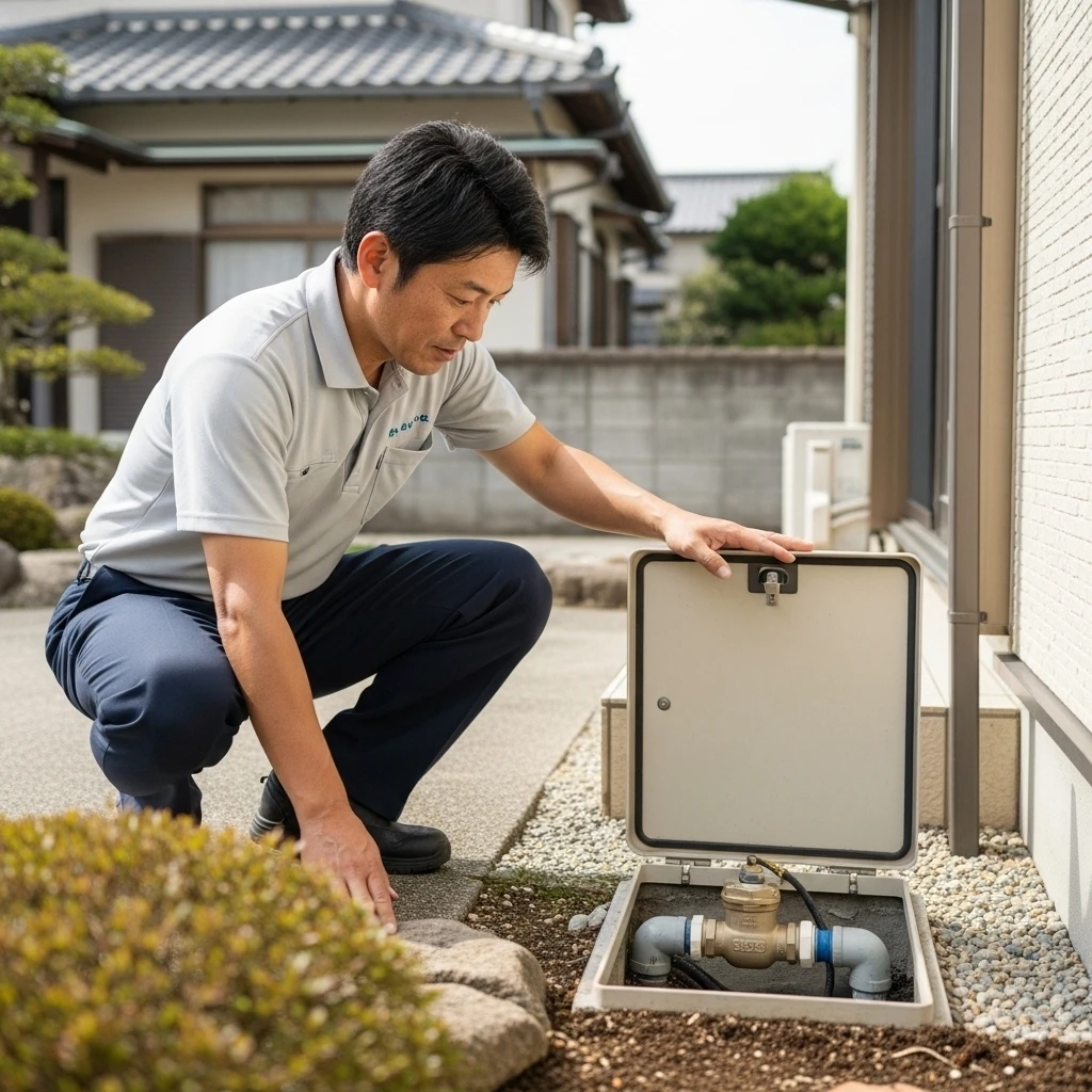 水の元栓を確認する方法