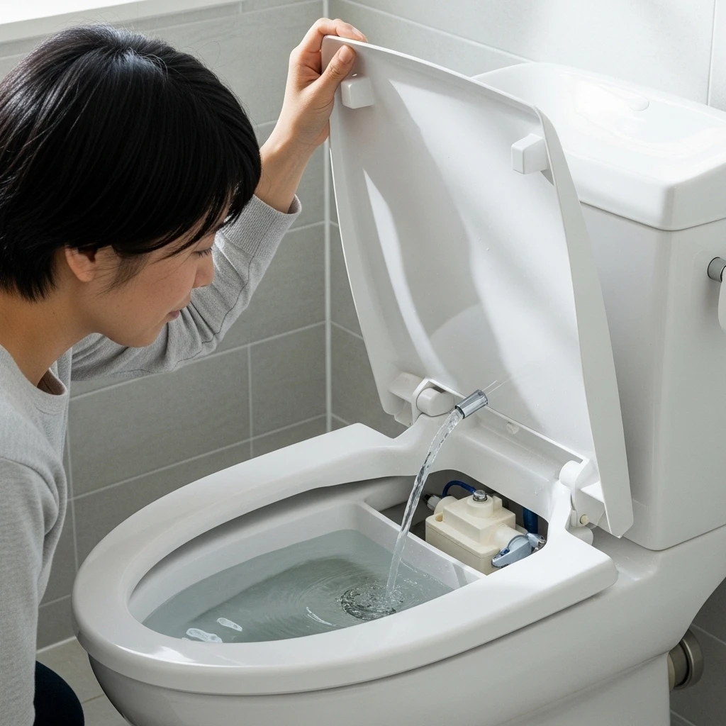 トイレの水が流れ続ける場合