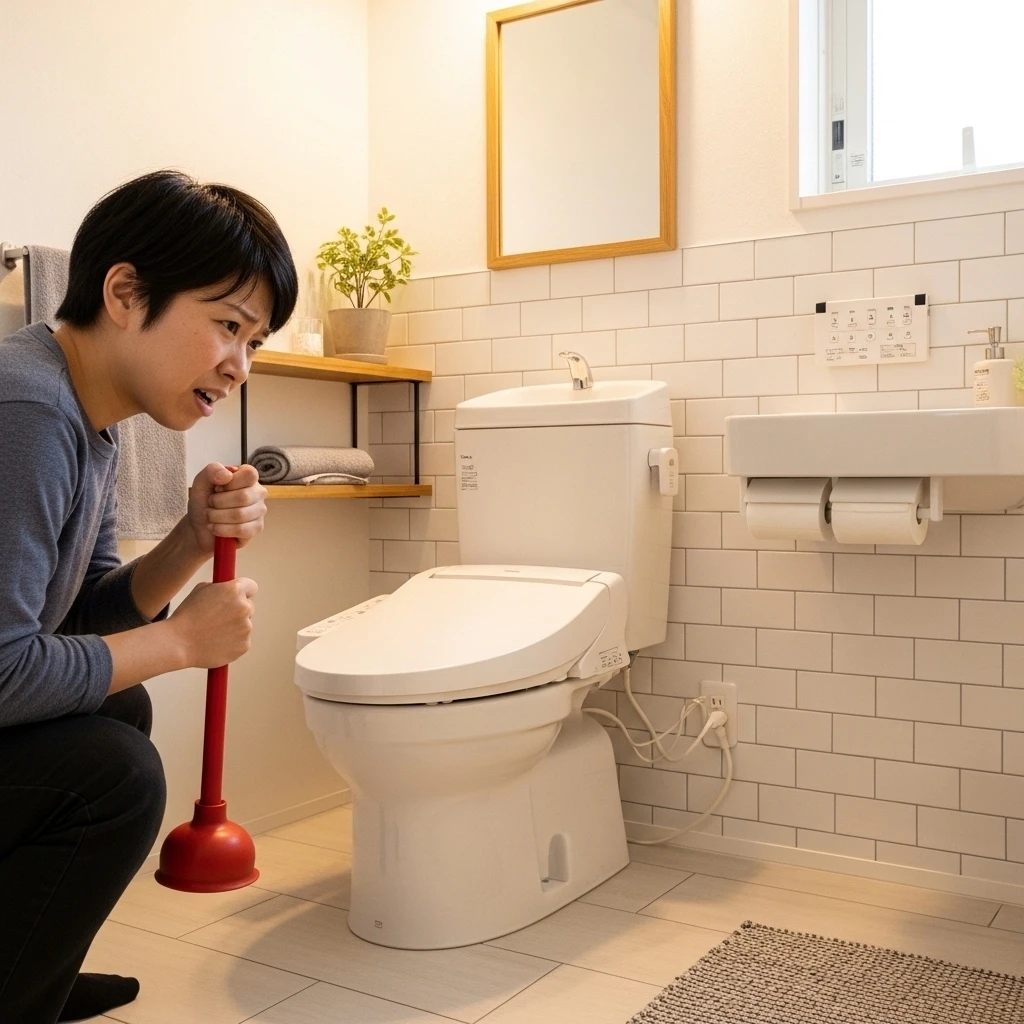 トイレの詰まりのメカニズム