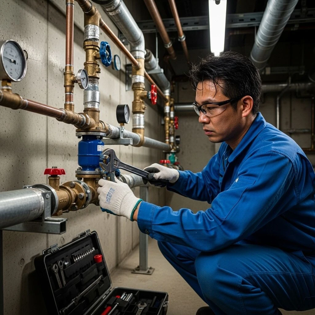 ウォーターハンマーの音を解消した方法