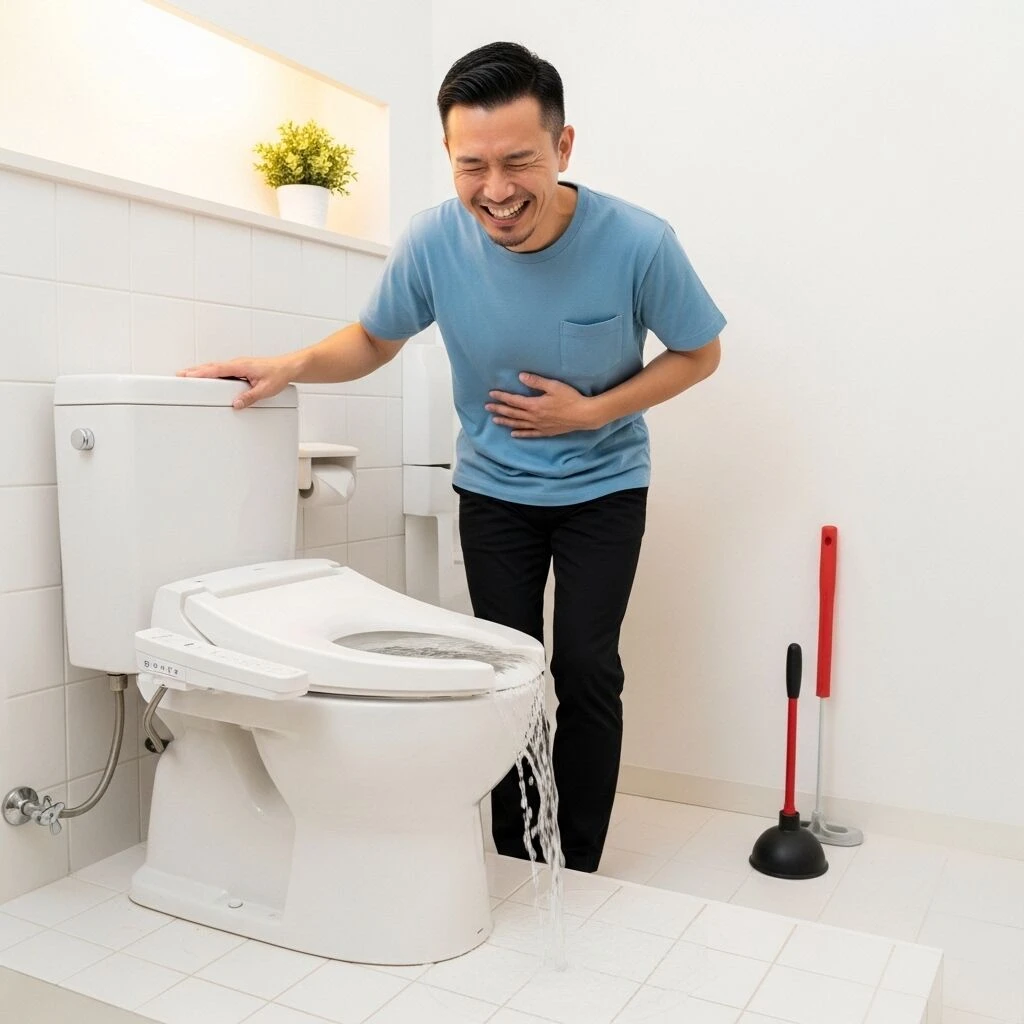 トイレ詰まりに対処した成功例