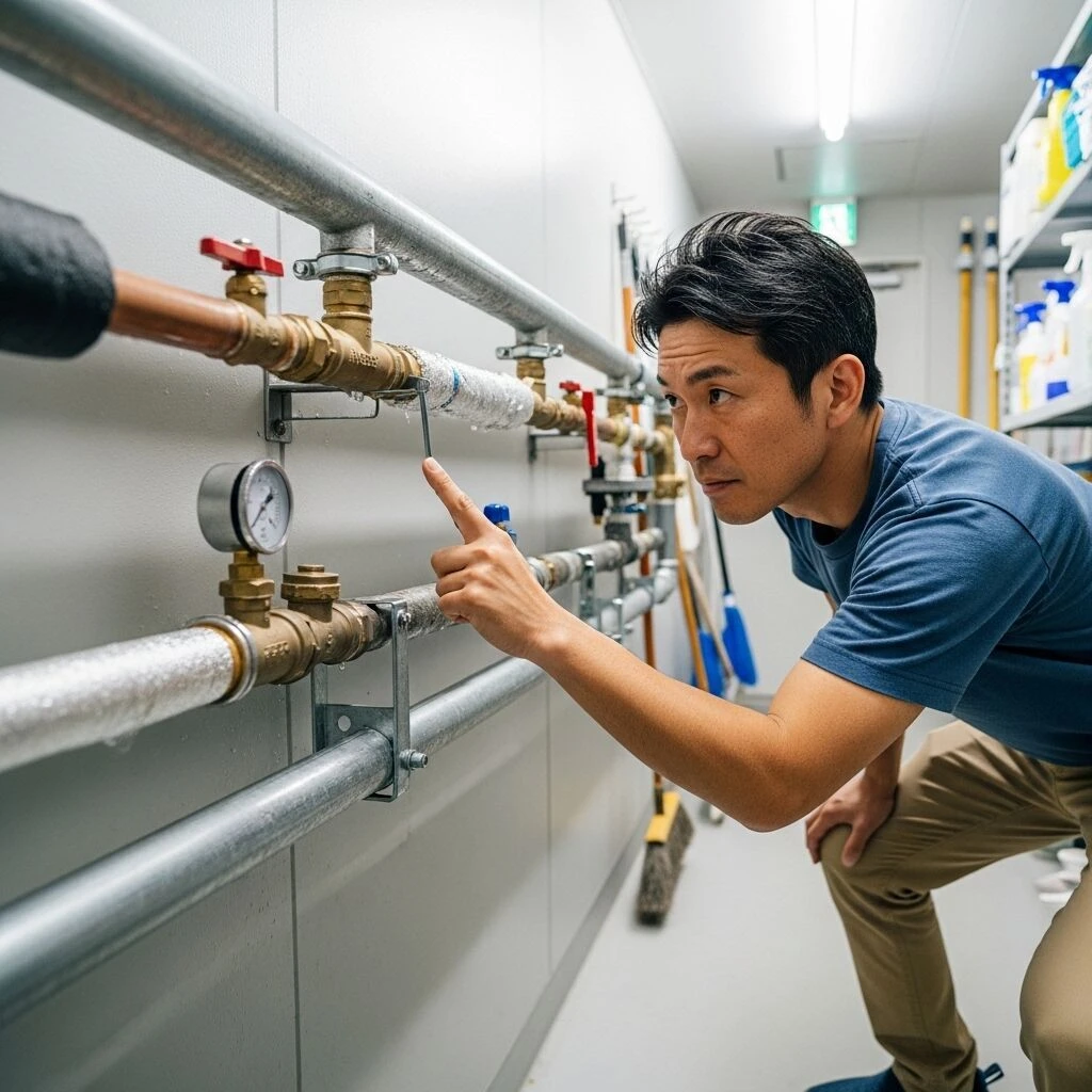 定期的な水道管のチェック