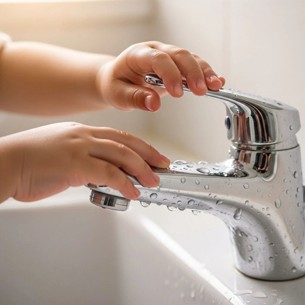 使わない時は必ず水を止める