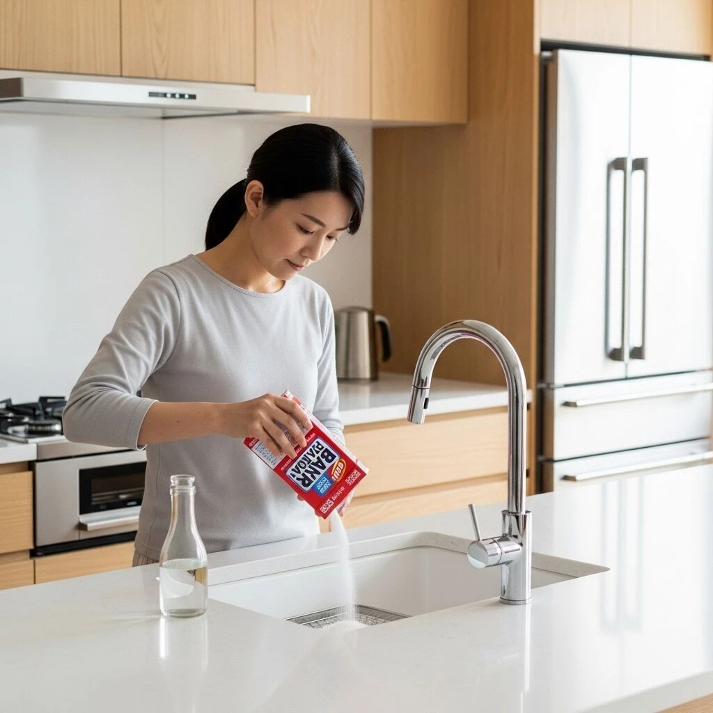 重曹を使った簡単な詰まり解消法