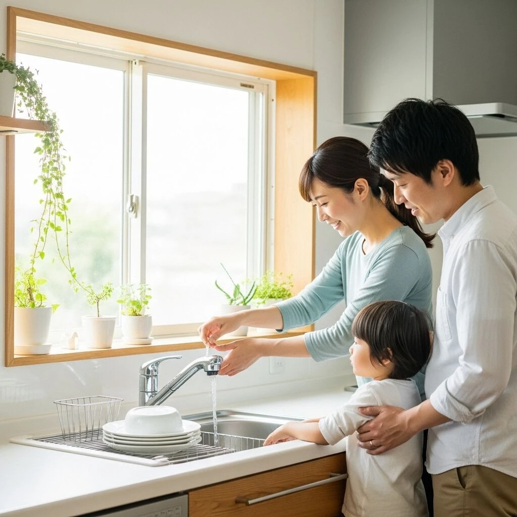 水の節約と環境保護を意識する生活