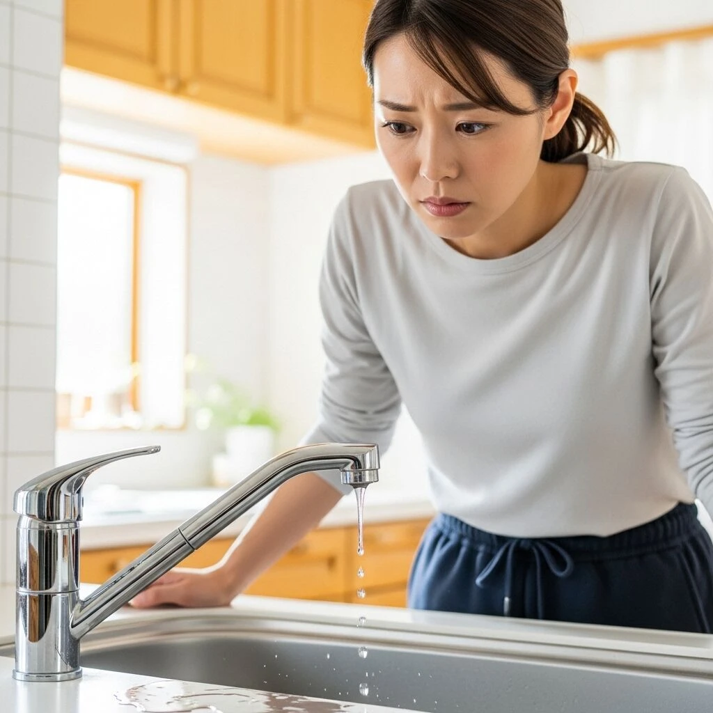 蛇口からの水漏れの原因と対処法