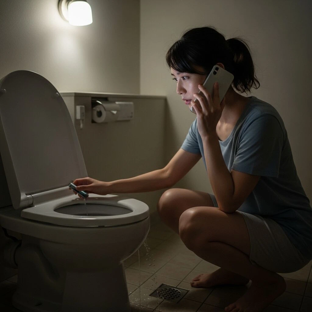 深夜のトイレトラブル！解決例