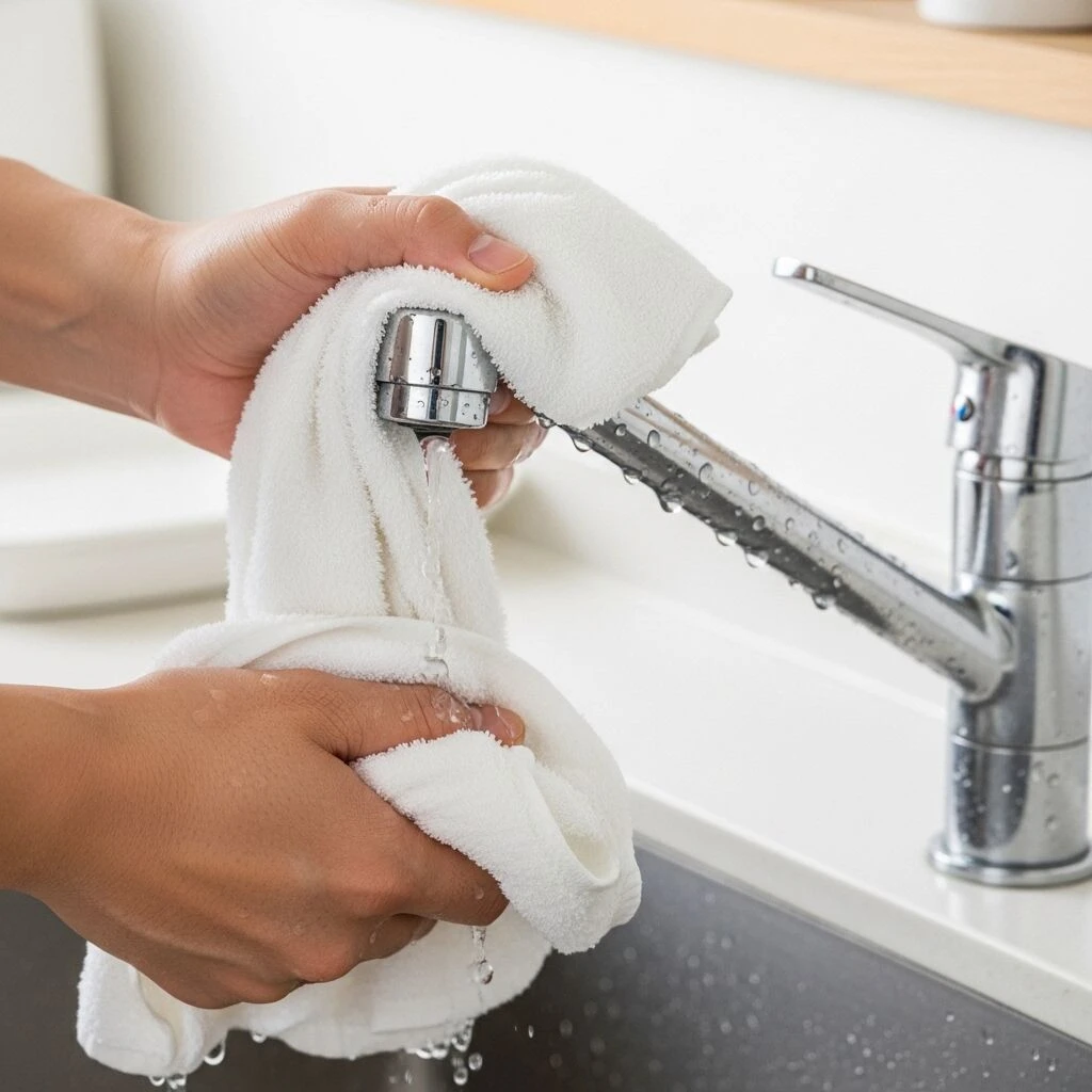 蛇口からの水漏れを一時的に止める方法