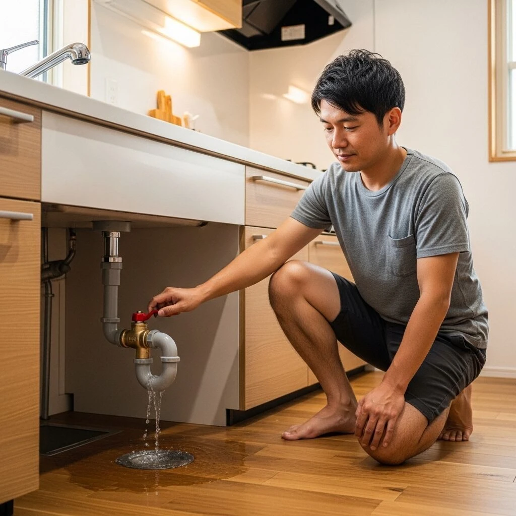 水漏れがあった場合の応急処置