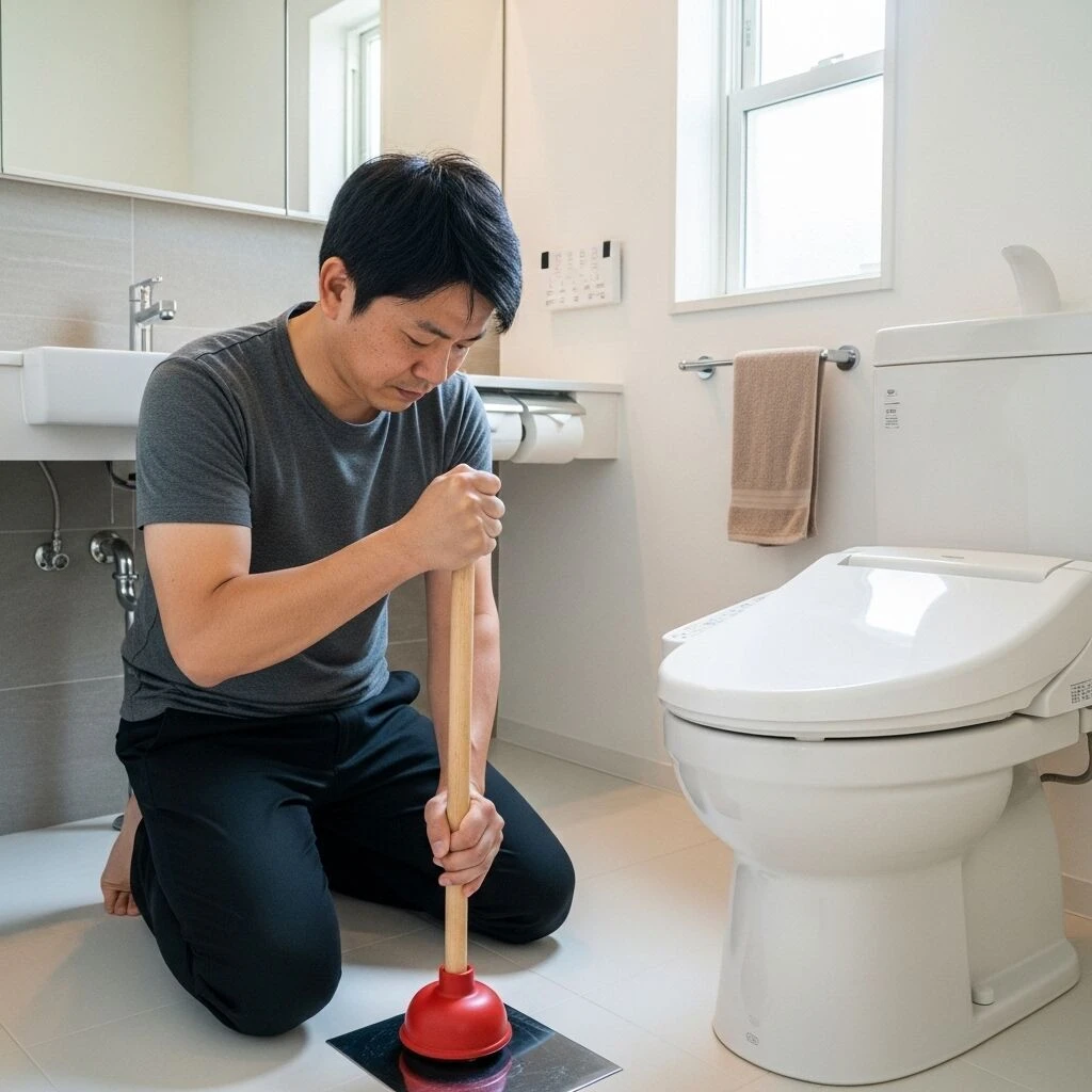 ラバーカップを使った簡単解消法