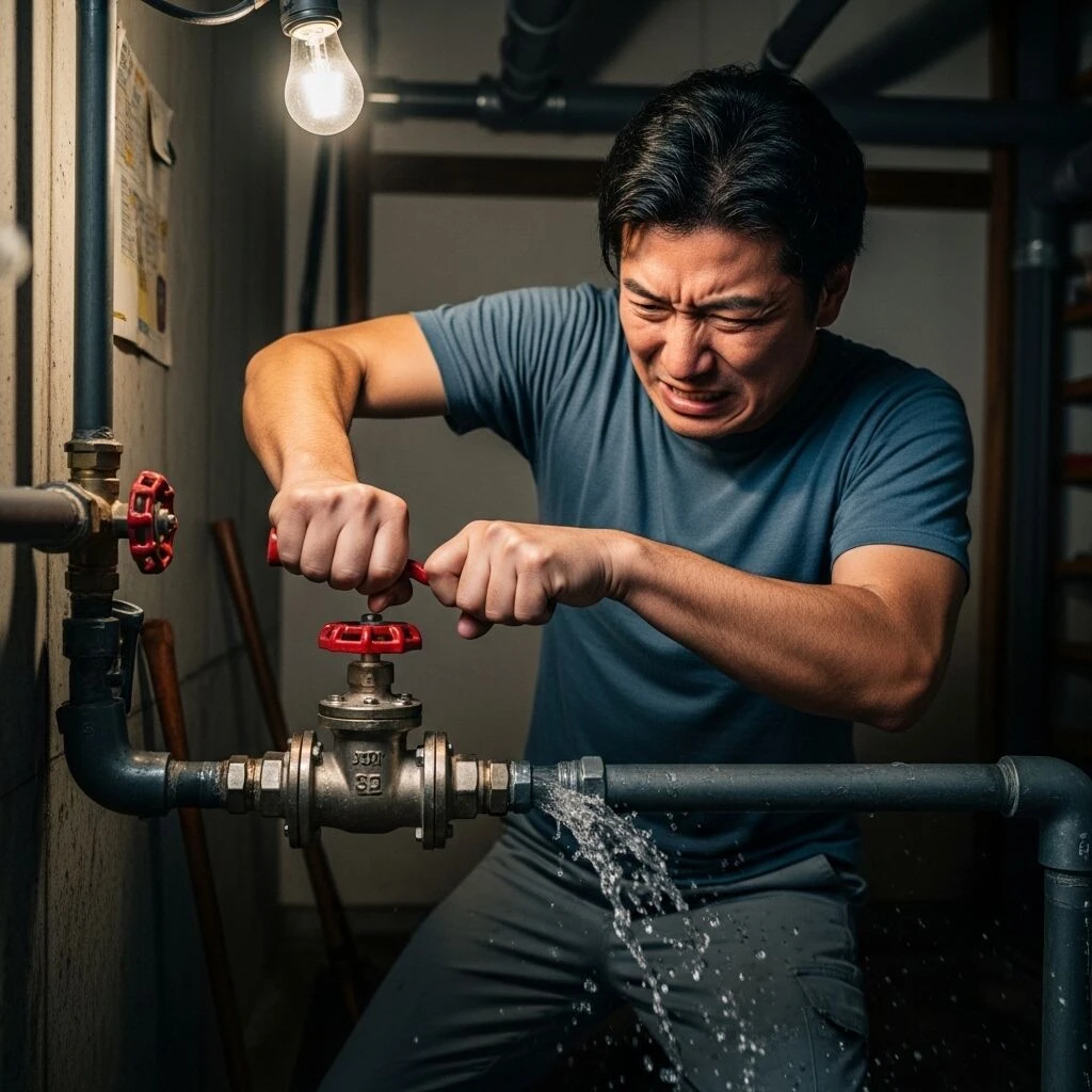 水道管からの水漏れ時の緊急対応