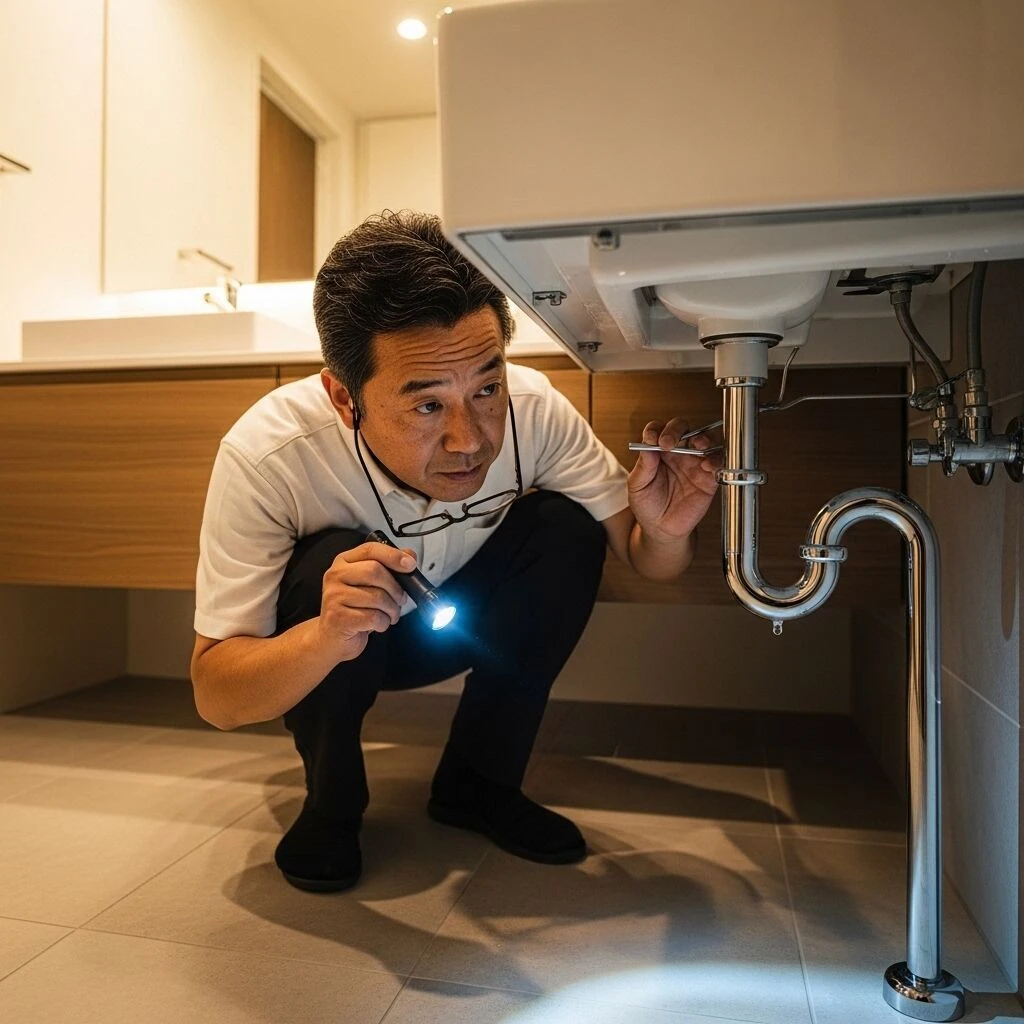 蛇口や配管の定期点検方法