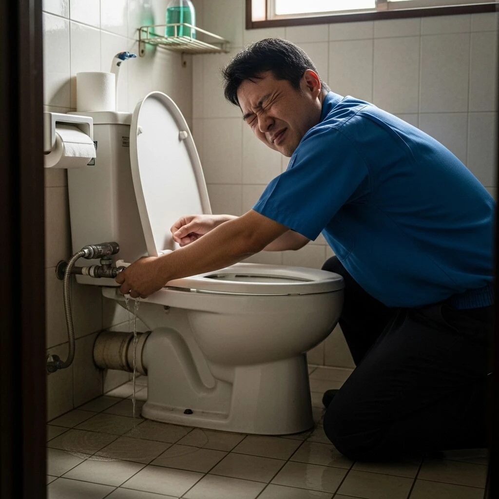 急な水漏れに対処した事例