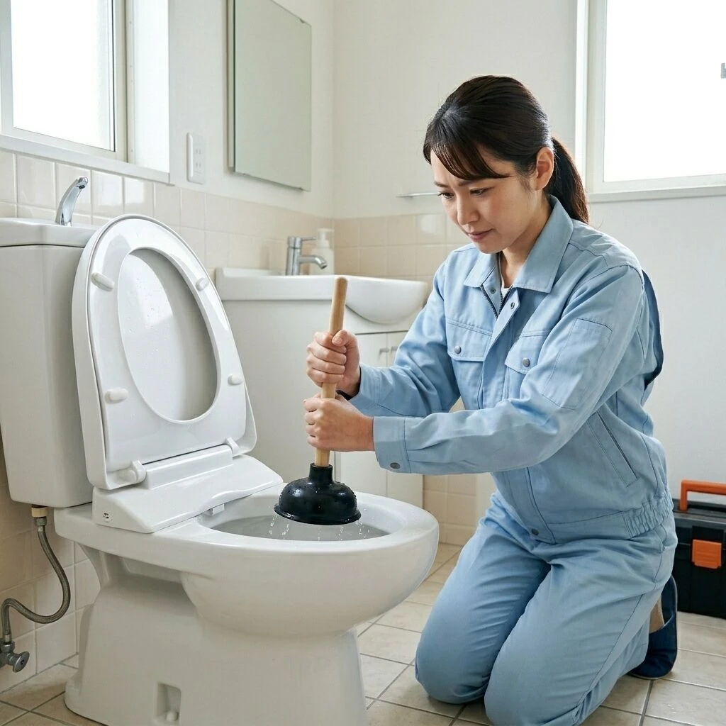 トイレの詰まり！その場でできる対処法とは