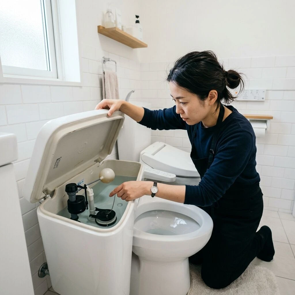 トイレの水が止まらない時の対処法